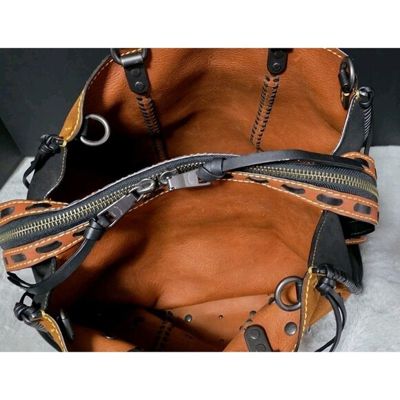 Coach 1941 WESTERN ROGUE 36 STUDS RIVETS SUEDE Whipstitch Details - Picture 7 of 15